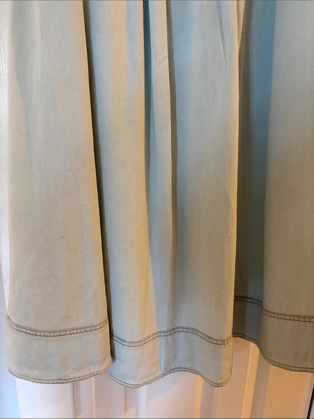 Pilcro NWT Pale Blue Button-Front Maxi Skirt - Picture 11 of 11